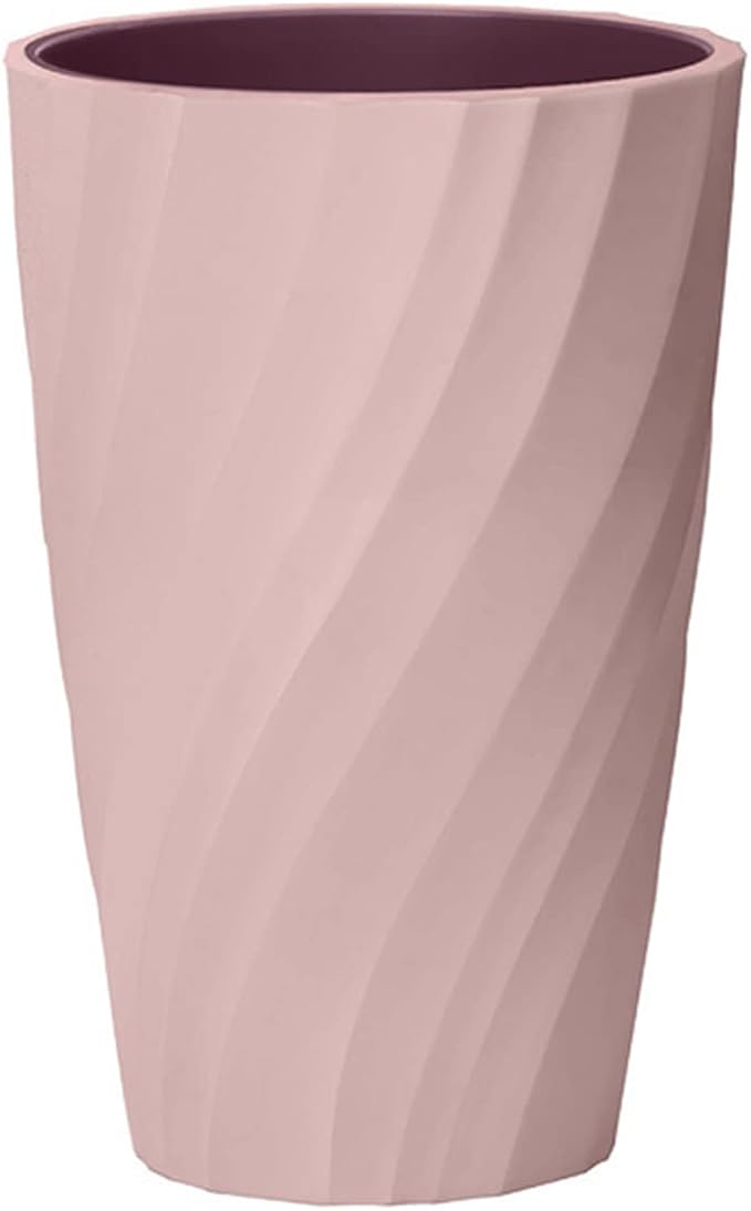 Unbreakable Bathroom Tumbler Cup, Reusable Toothbrush Cup, Toothbrush Holder Organizer, Portable Mouthwash, Dental Rinsing, Multi-Functional Gargling Drinking for Home Travel (Pink)