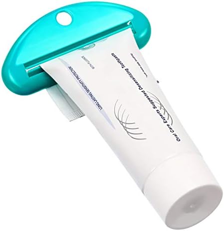 Chengu 8 Pieces Toothpaste Tube Squeezer Dispenser Tool Toothpaste Rollers Clips for Hand Cream, Paint Tubes, Cosmetics, Bathroom, 8 Random Picture Colors