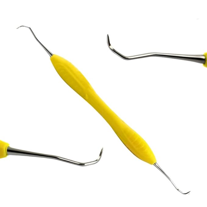 Dental Scaler Anterior Posterior Sickle Scaler 204S Silicone Handle Teeth Checking Hand Tool