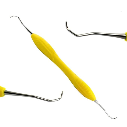 Dental Scaler Anterior Posterior Sickle Scaler 204S Silicone Handle Teeth Checking Hand Tool