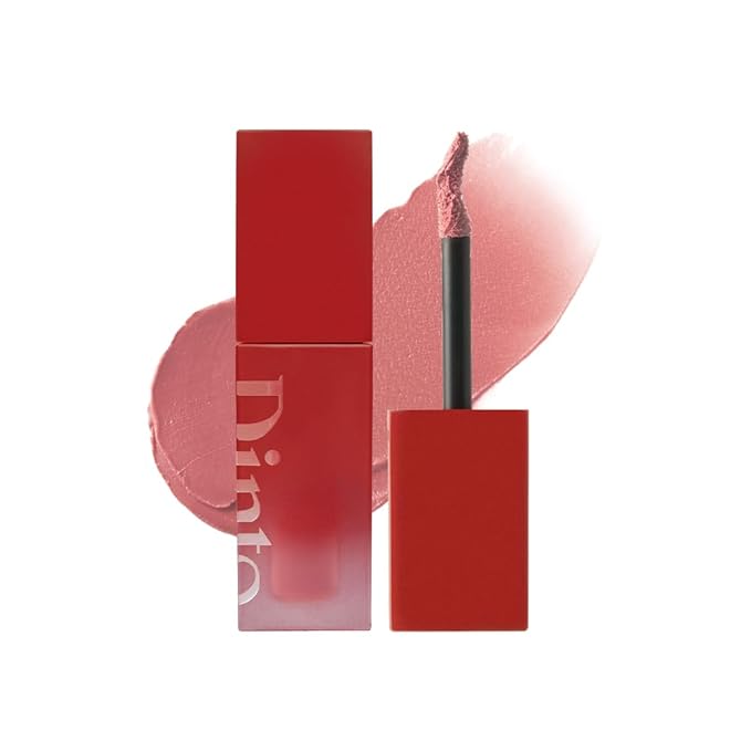 DINTO Blurring Lip Veil - Soft Velvet Blurry Matte Finish Lip Tint, Sheer Natural Coverage, Moisturizing Formula, Long Lasting, Vegan & Cruelty-Free (10 colors) (106 Andante, 0.11 fl.oz.)