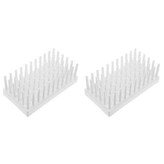 Test Tubes Braces 2 pcs Draining Plastic Tube Lab Holder Dryer Drying Test Laboratory Rack Stand Use for Peg Shelves Shelves Shelves Shelves Shelves Shelves Test Tube