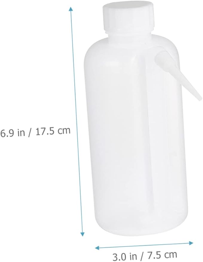 PRETYZOOM 500ml Wide Mouth Plastic Squeeze Wash Bottle Portable Rinse Bottle for Laboratory Tattoo and Cleaning Applications Leak-proof and Sturdy Design