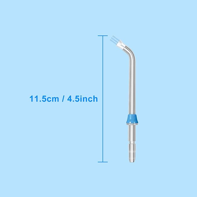 Flosser Replacement Tips for Waterpik Water Flosser, Replacement Tips Compatible with Waterpik Water Flossers and Other Brand Oral Irrigators, Plaque Remove Brisles Tips(6-Pack)
