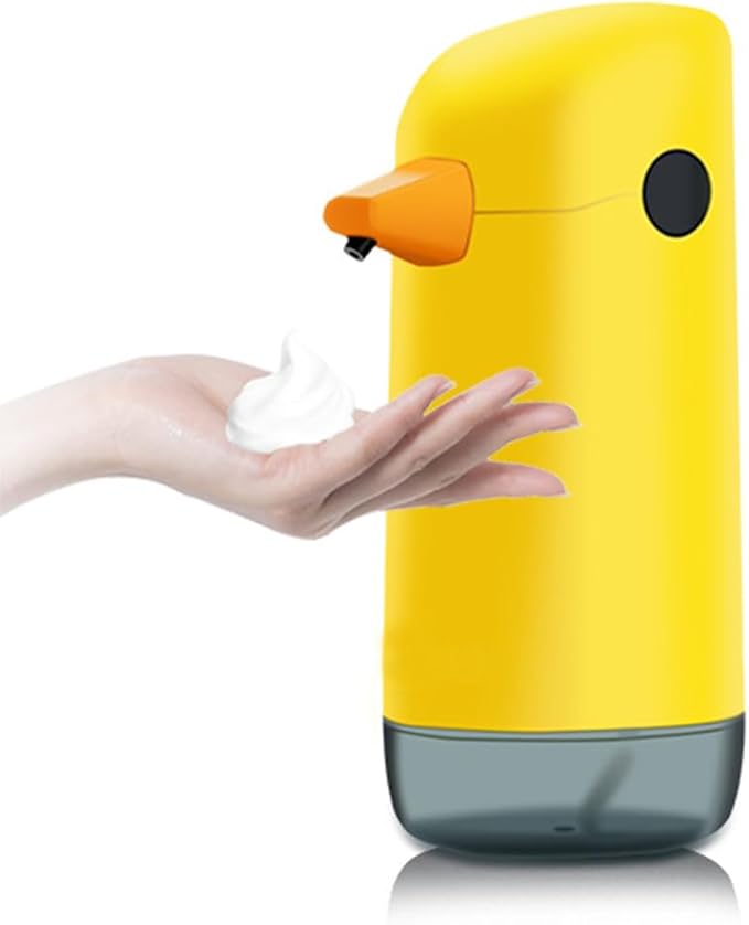 Cute Kids Soap Dispenser - Automatic Hand Foam Soap Dispenser, Touchless Foaming Shower Gel Facial Cleanser Dispenser 7.5oz/ 220ml for Bathroom Countertop, Kitchen, Office, Hotel, Preschool