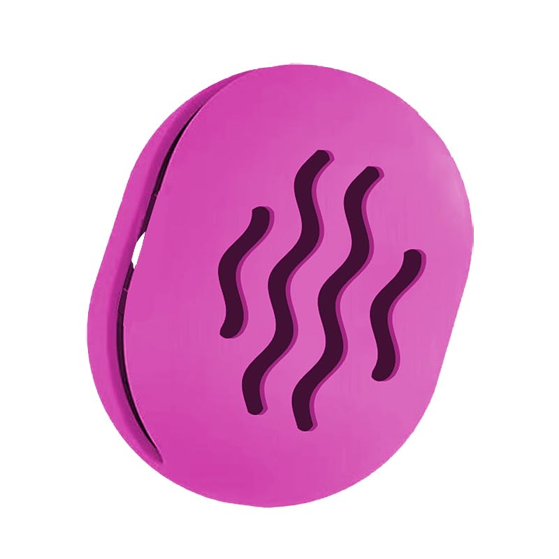 Makeup Sponge Holder,Travel Make up Sponges Organizer,Silicone Shatterproof Make Up Sponge Case,Breathable makeup sponge case, suitable for business or travel（Purple）