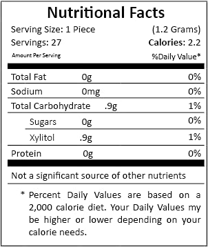 Spry Fresh Natural Xylitol Chewing Gum Dental Defense System - Aspartame-Free, Sugar-Free, Non-GMO, Gluten-Free (Green Tea, 27 Count - Pack of 1)