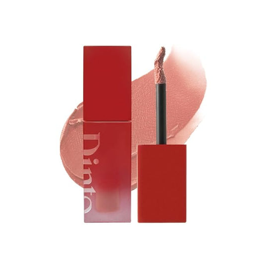 DINTO Blurring Lip Veil - Soft Velvet Blurry Matte Finish Lip Tint, Sheer Natural Coverage, Moisturizing Formula, Long Lasting, Vegan & Cruelty-Free (10 colors) (108 Dolce, 0.11 fl.oz.)