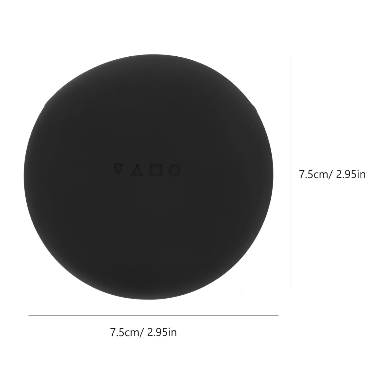 Beaupretty Makeup Puff Case Travel Silicone Puff Holder Portable Face Container for Women Girls Black