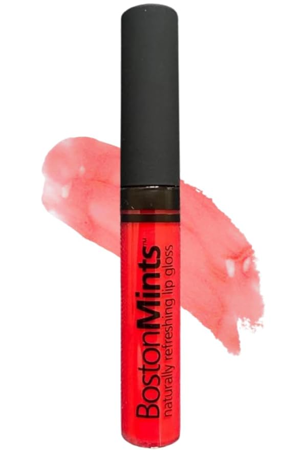 Charlestown Cherri Lip Gloss (.25oz) - Naturally Refreshing Vegan Lip Gloss with Aloe, Vitamins C & E, Spearmint Extract