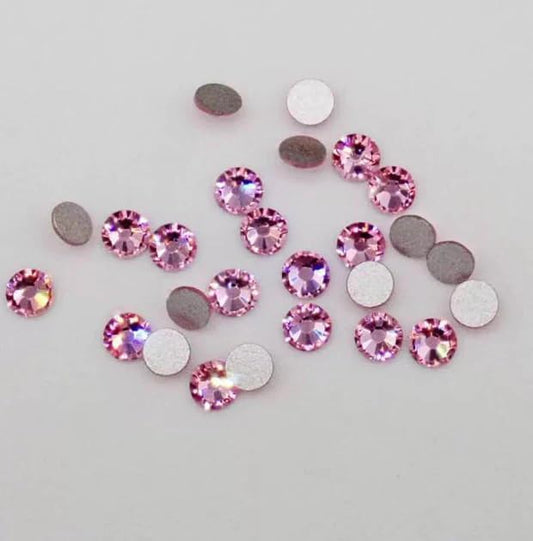 LaserGlow Premium Tooth Gems – 20 Count 2.2mm Light Rose Crystal Dental Jewelry – Shiny Tooth Crystals with Brilliant Reflection, Easy Application & Long-Lasting Hold