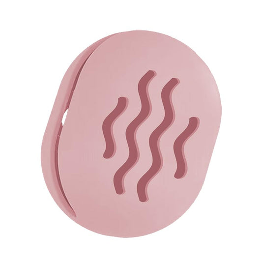 Makeup Sponge Holder,Travel Make up Sponges Organizer,Silicone Shatterproof Make Up Sponge Case,Breathable makeup sponge case, suitable for business or travel（Pink）