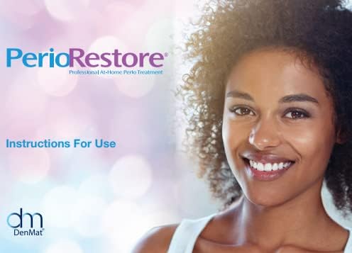 Perio Restore Gel (3 oz) – Mint-Flavored at-Home Periodontal & Teeth Whitening Treatment with 1.7% Hydrogen Peroxide | Includes 2 Application Trays for Easy Use