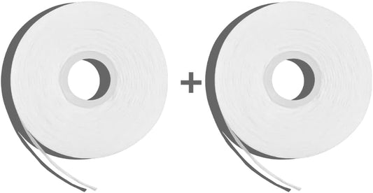 Davids Expanding Dental Floss, 2 Spools, 250+ No Break Woven Strands, Waxed, Vegan, w/Nano Hydroxyapatite, Cocoa Butter & Mint, Kid Friendly, 66 yd