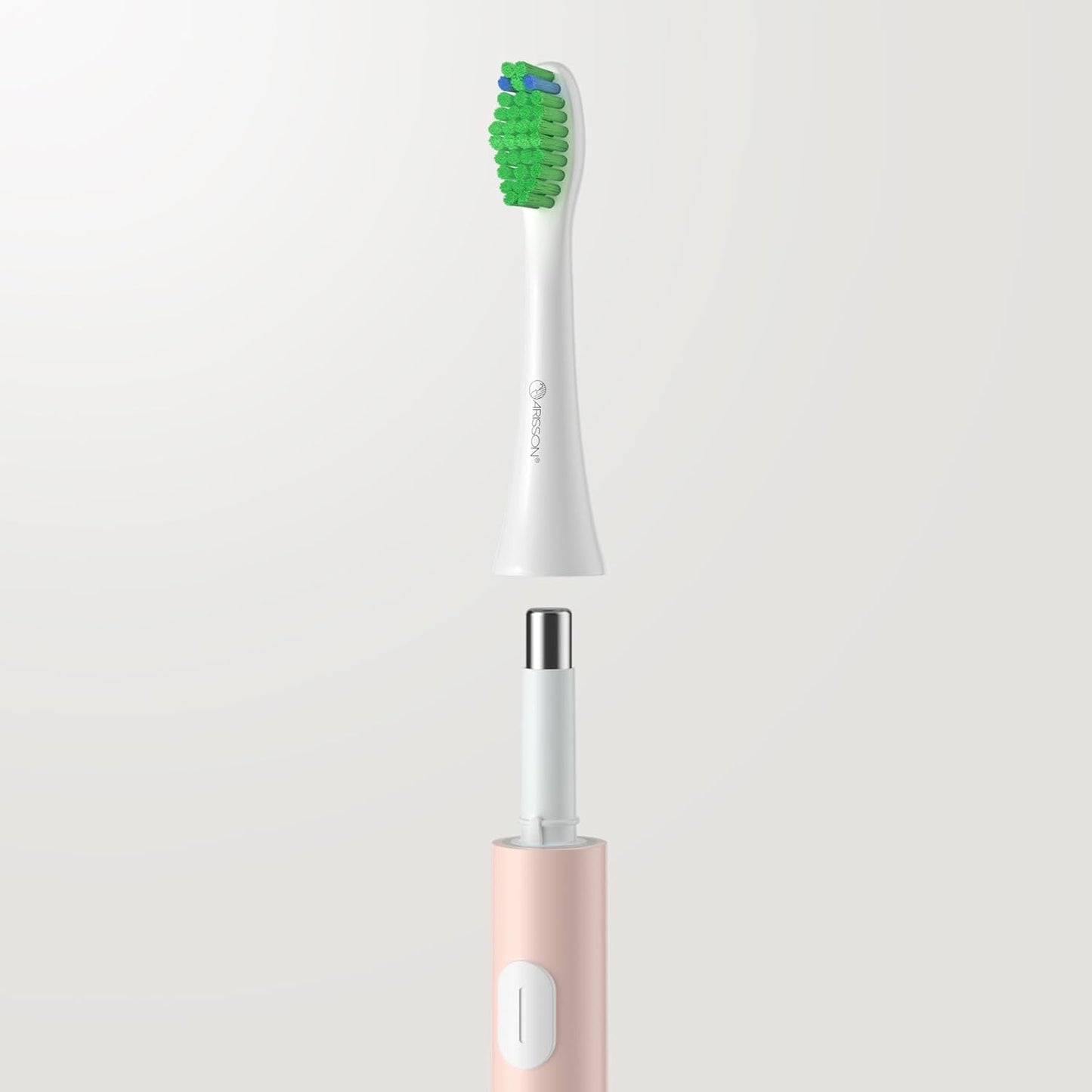 ARISSON Sonic Electric Toothbrush for Adults and Kids, 40,000 VPM Power Toothbrush, 1.5H Fast Charge Ultrasonic Electric Toothbrushes with 2 Minutes Smart Timer, White on Desert Sand