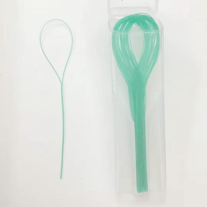 EasyHonor Dental Floss Threaders for Braces, Bridges, and Implants,Green, 210 Count (6 Pack)