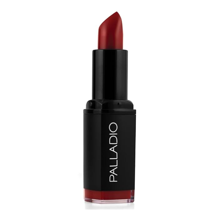 Palladio Herbal Matte Lipstick, Creamy and Full Coverage Long Lasting Matte Lipstick, Red Carpet