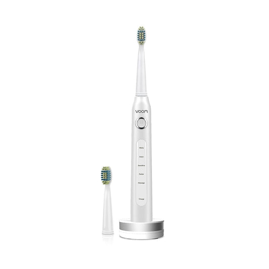 Voom Sonic Pro 5 Electric Toothbrush for Adults - Ultrasonic Electric Toothbrushes with Replacment Brush Head, Dentist Recommended Power Sonic Toothbrush with 5 Modes
