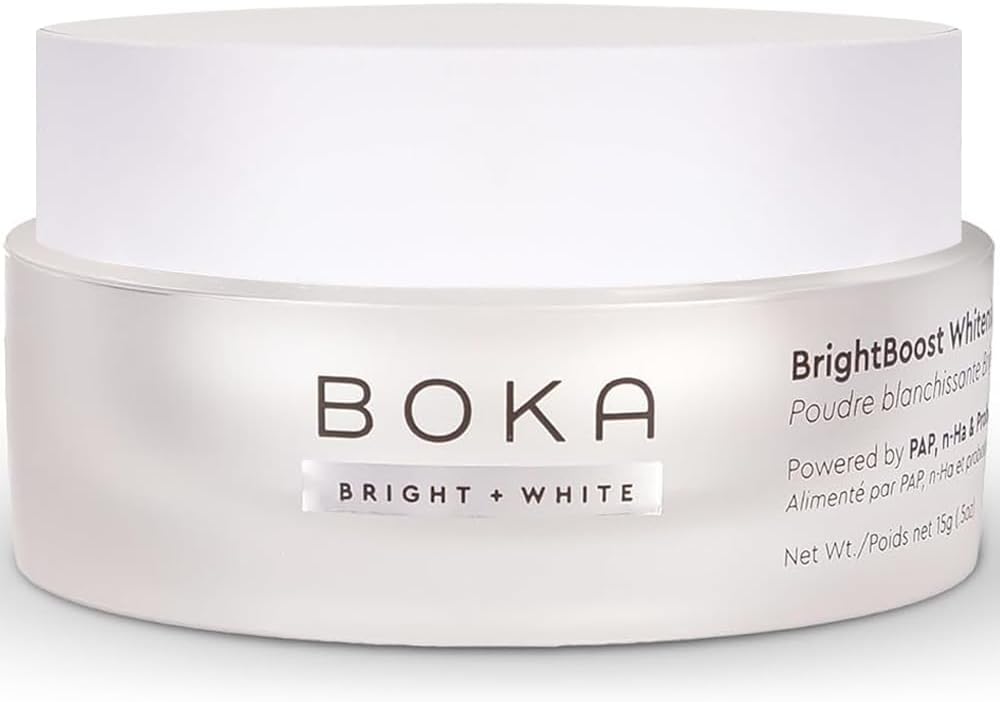 Boka Teeth Whitening Powder - Nano Hydroxyapatite, Appropriate for Sensitive Teeth, Whitening -Toothpaste Alternative with Essential Oils, Has Probiotics, Multivitamins & Aloe