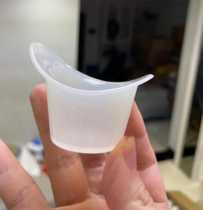 Boyizupha® 2 Pcs Silicone Eye Wash Cups for Eye Rinse,Cleansing with 1 Storage Container