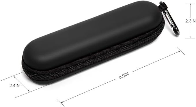 Nincha EVA Electric Toothbrush Case - Durable Hard Shell Travel Case with Mesh Pocket - Fits Most Powered Toothbrush Products (Black)