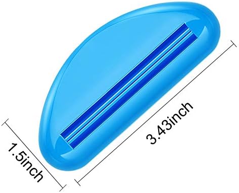 Chengu 8 Pieces Toothpaste Tube Squeezer Dispenser Tool Toothpaste Rollers Clips for Hand Cream, Paint Tubes, Cosmetics, Bathroom, 8 Random Picture Colors