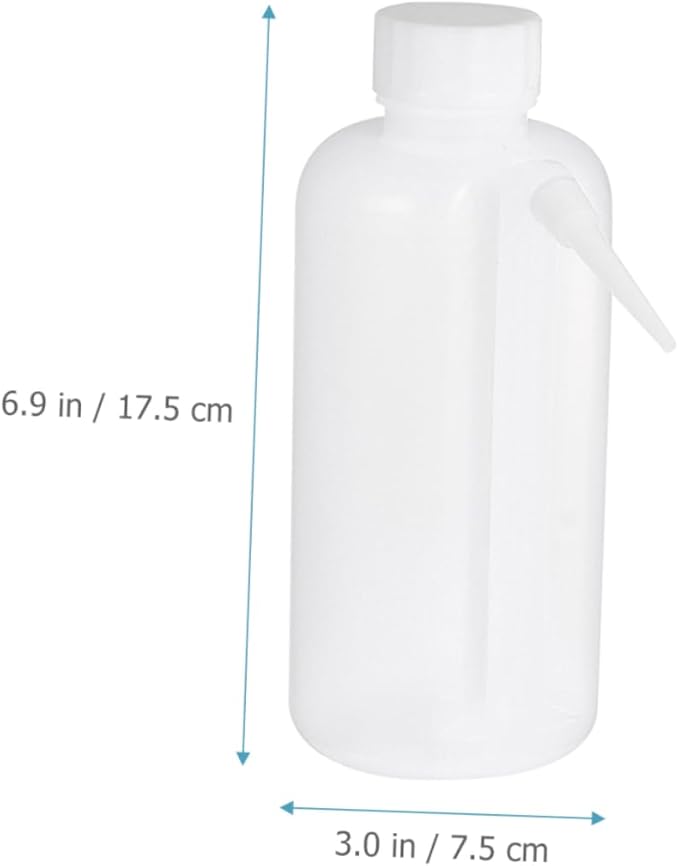 2Pcs Portable Squeeze Wash Bottle Plastic Rinse Bottle with Wide Mouth for and Tattoo Cleaning Lightweight Easy to Store