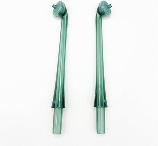 2PCS Flosser Replacement Tips Fit for Philip AirFloss,Flosser Tip Replacement Oral Irrigator Nozzle AirFloss Compatible with HX8211/HX8240/HX8241/HX8255 (Green)