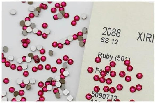 LaserGlow Premium Tooth Gems – 20 Count 1.8mm Cherry Red Crystal Dental Jewelry – Shiny Tooth Crystals with Brilliant Reflection, Easy Application & Long-Lasting Hold