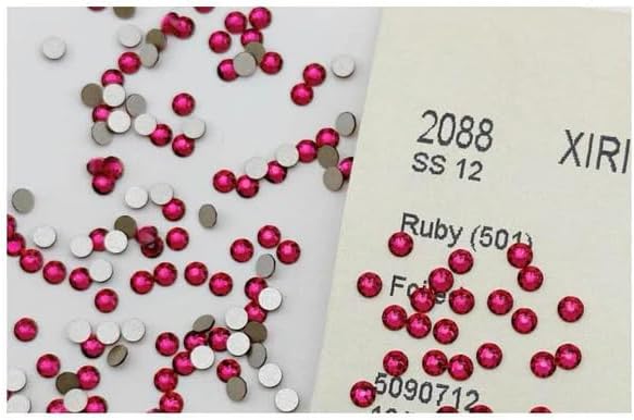 LaserGlow Premium Tooth Gems – 20 Count 2.2mm Cherry Red Crystal Dental Jewelry – Shiny Tooth Crystals with Brilliant Reflection, Easy Application & Long-Lasting Hold