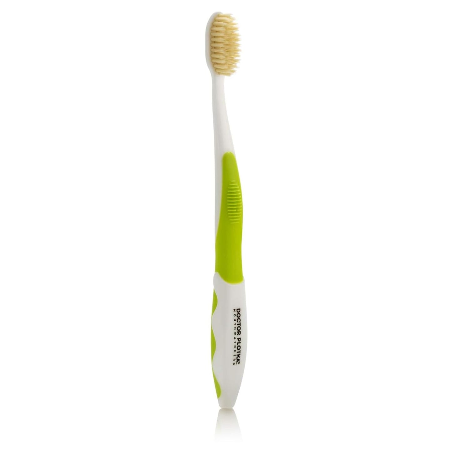 MOUTHWATCHERS Soft Flossing Manual Toothbrush for Adults, Green, Ultra Clean, Good for Sensitive Teeth and Gums, by Dr. Plotka's