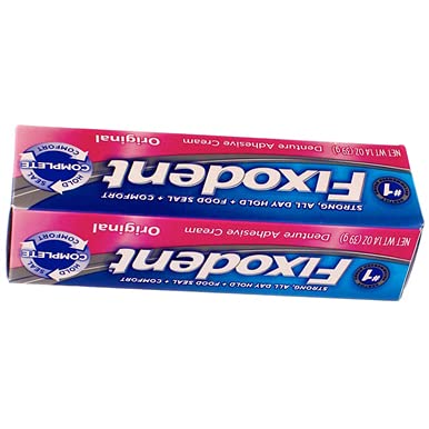 Fixodent Denture Adhesive Cream Original 1.40 oz (Pack of 2)