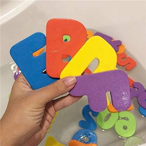 BAIVYLE Baby Bath Toys Foam Fun Alphabet Letters and Numbers-Floating Toy 36 PCS ABC for Bathtub Educational Kids Boys Girls. Baby Bath Time Toys-Makes Clean Up Easy as They Drip Dry in The Tub