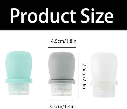 6Pcs 1oz Travel Bottles,Leakproof Silicone Squeeze Bottles for Toiletries,Shampoo and Lotion