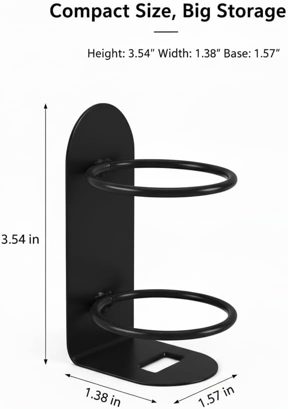 2 Pack Electric Toothbrush Holders No-Drill Adhesive, Wall Mounted Toothbrush Storage for Bathroom, Organizer for Electric & Manual Toothbrushes