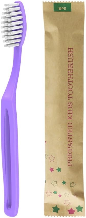 Pack of 72 Kids Disposable Prepasted Toothbrush Soft Bristle and Individually Wrap for Toddlers Girls and Boys