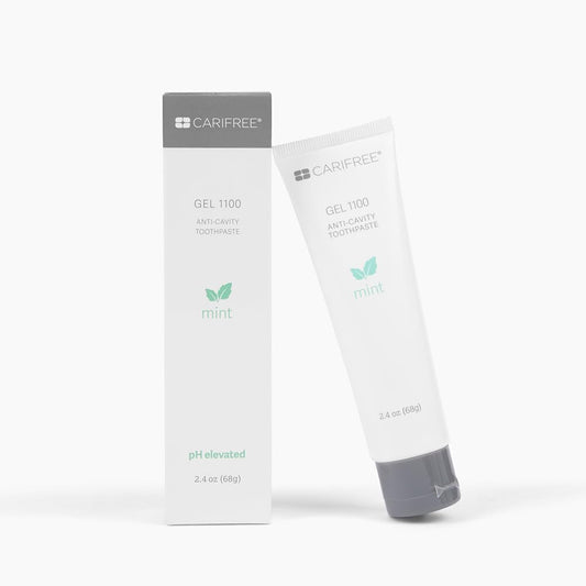 CariFree Gel 1100 (Mint) Anti-Cavity Fluoride Toothpaste with Nano Hydroxyapatite, Cavity Prevention and Enamel Protection, Dentist Recommended for Kids and Adults, 2.40 oz.