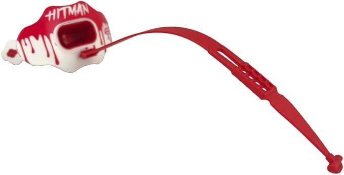 DAMAGE CONTROL Youth Football Mouth Guard – Breathable No Boil Mouthpiece, Protects Lips & Teeth, Works with Braces, Includes Helmet Strap – Sports Gear & Accessories (Hitman)