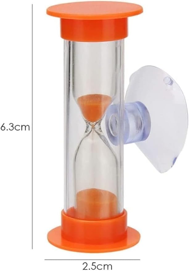 2Pcs Blue Toothbrush Timer for 2mins Sand Clock Timer 2 Minute Sand Timer, Plastic Suction Cup Hourglass Sandglass Desktop Ornament Party Favors