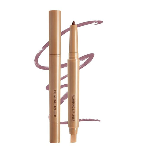 Matte Lip Liner Pencil, Long-Lasting Creamy Formula with Silicone Smudger, Waterproof Non-Staining Crayon for Lip Contouring, Plump Define Sculpting 08#