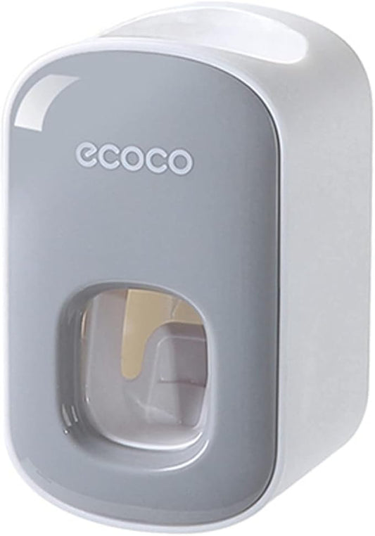 Automatic Toothpaste Dispenser Squeezer Hand Free Wall Mounted for Kids Adults Bathroom Washroom Grey