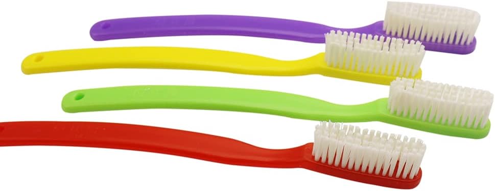 Hard & Firm Toothbrush Stiff Bristle Brush for Smokers Oral Care Teeth Whitening Cleaning for Adult Travel Pack of 24