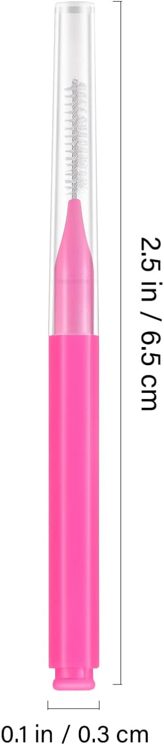 Interdental Brush 100Pcs Assorted Color Tooth Cleaning Tool for Oral Hygiene Portable Flossers for Braces and Teeth Care