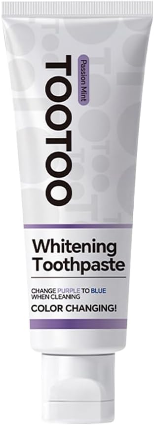 TooToo Niacinamide Whitening Toothpaste – Natural Toothpaste Fluoride Free for Stain Removal, Enamel Safe Fluoride Free for Adult Fresh Breath, 4.2oz
