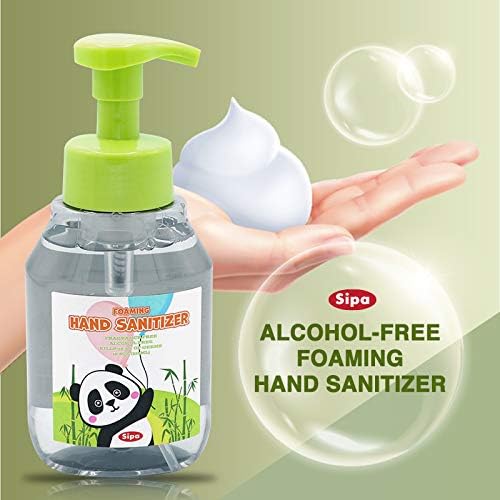 SIPA Foaming Hand Sanitizer 10.8oz (320ml), Alcohol-Free, Fragrance-free, Moisturizing Hand Perfect for Sensitive Skin Non-sticky, No Rinse (PACK OF 12)