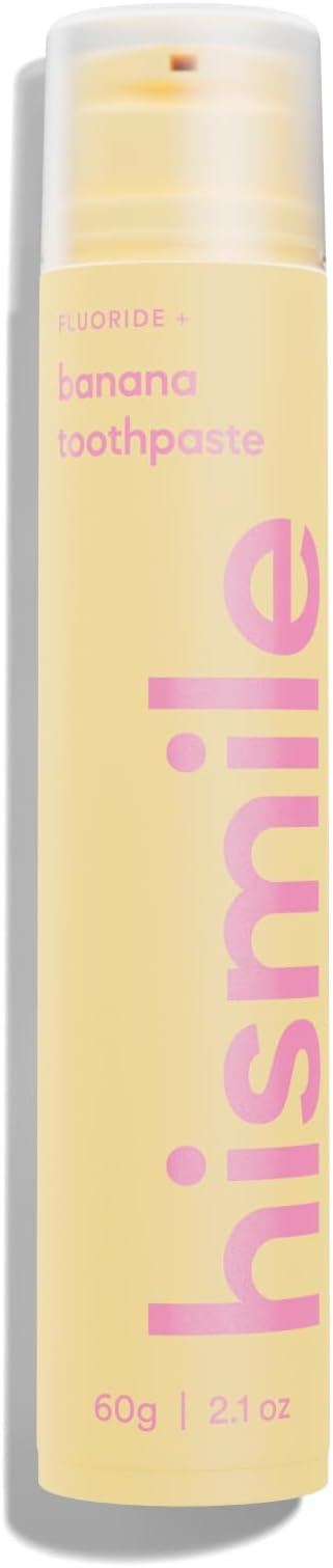 Hismile Banana Flavoured Toothpaste | Flavored Toothpaste Range | Fluoride Formula | Banana Flavour