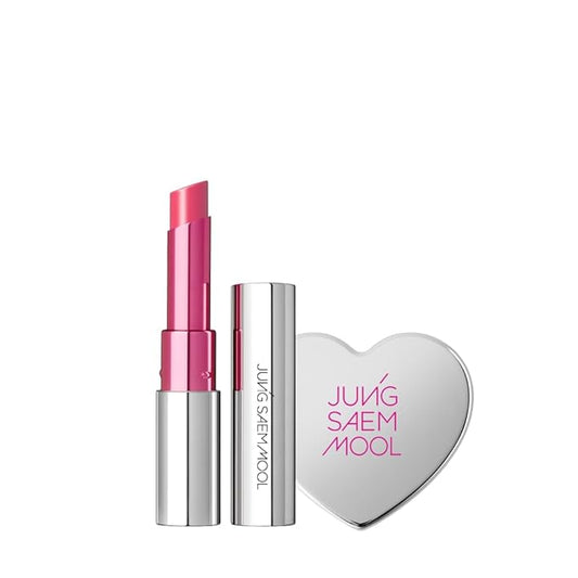 JUNG SAEM MOOL OFFICIAL] New Classic Glaze Lipstick Gift Set (Narcissism Pink) | Glaze Lipstick + Heart Mirror Mini