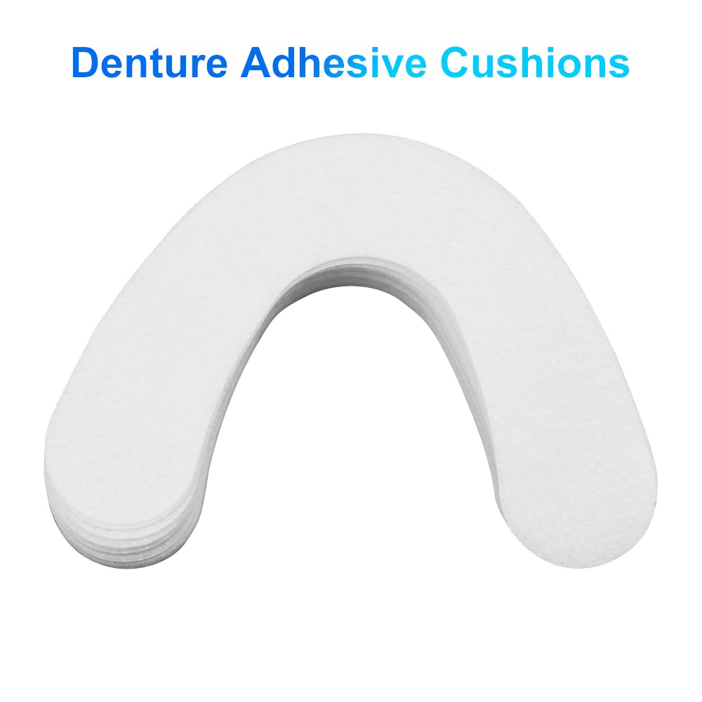 Generic Zinc Free Long-Lasting Denture Adhesive Cushion, 120 Pads (4 Pack) - Silicone Pads for Secure Hold and Food Seal - Lower