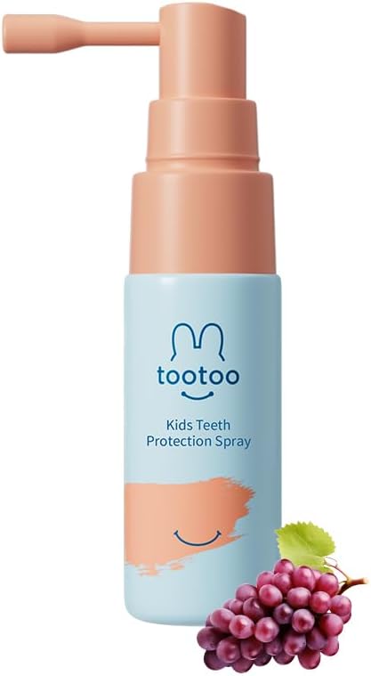 TooToo Kids Oral Spray, Toddler Toothpaste Helper for Newborn to Kids, Natural Grape Flavo
