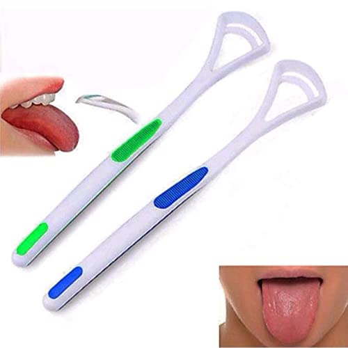 6 PCS Tongue Scraper Cleaner Tongue Coating Brush Oral Cleaning Tools